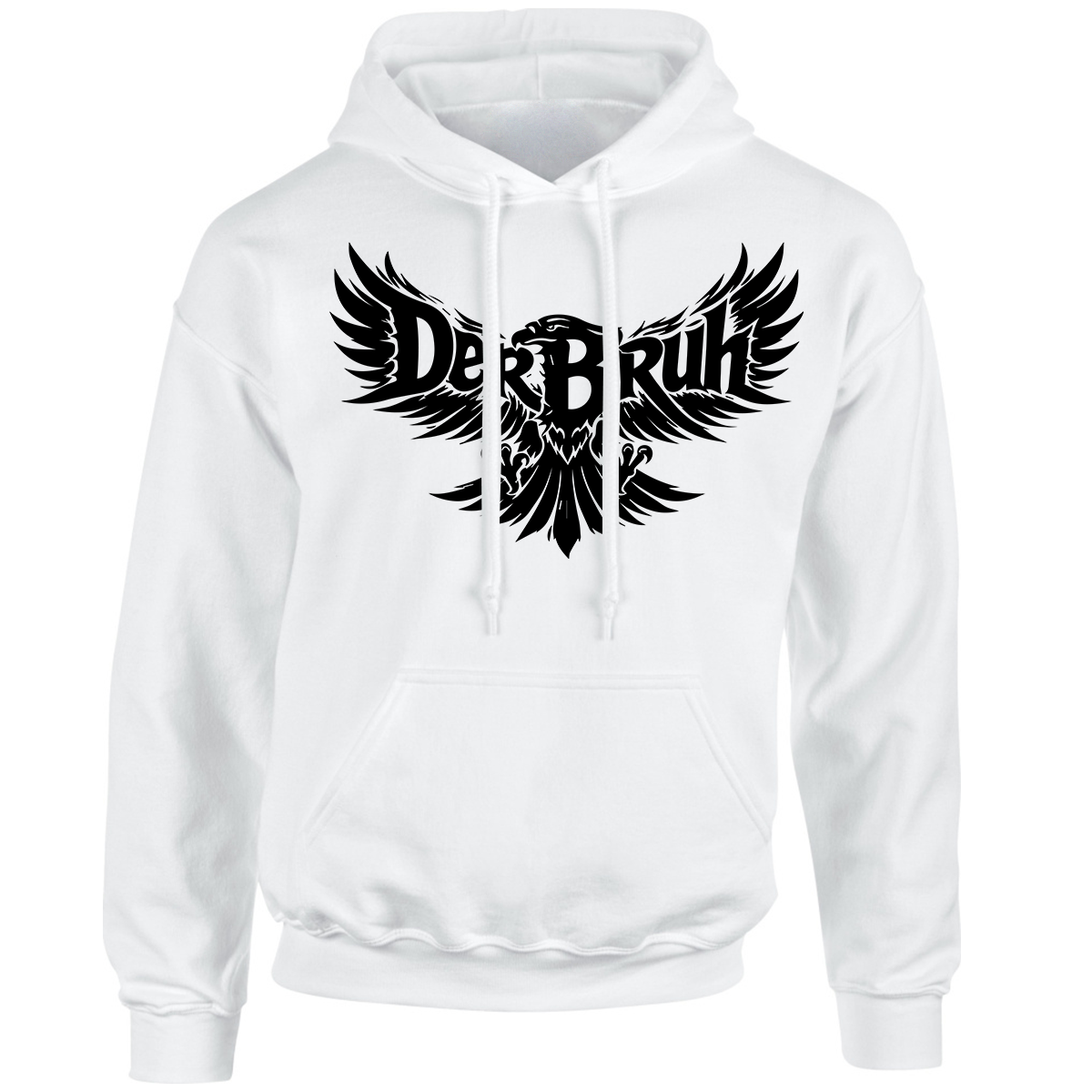 Bild von DerBruh - 'Adler' - HOODY (weiß)